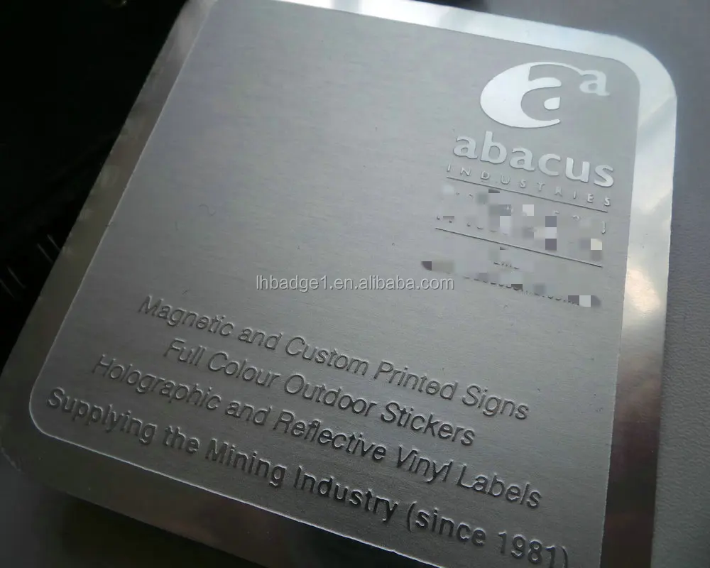 Di Alta Qualità In Metallo Biglietto Da Visita/in Acciaio Inox