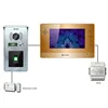 7 inch ip fingerprint access control video door phone intercom system with touch menu