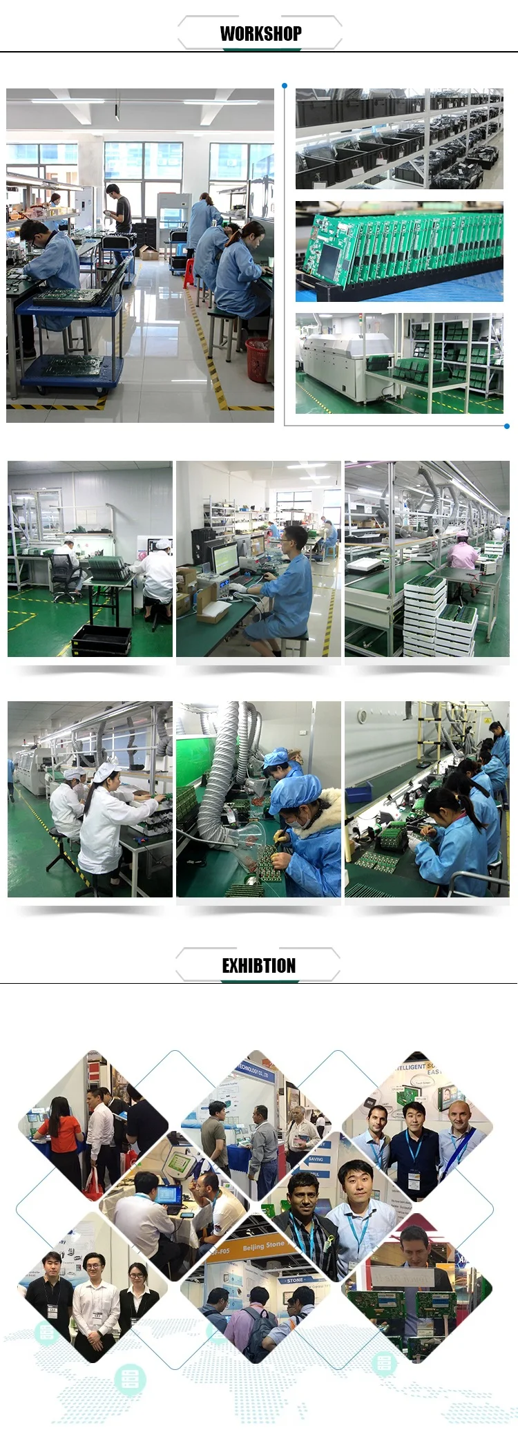7" hmi lowe price with touch screen plc and PCB driver