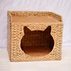 Guangzhou Manufacturer Foldable Weaving Cozy Cat Cave Wholesale Cat Beds