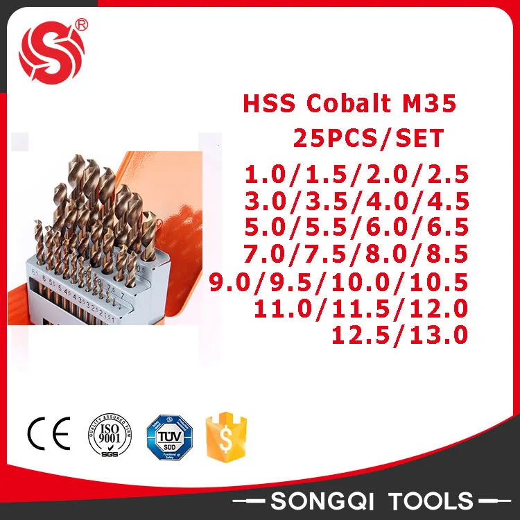 HSS M35 DRILL BIT 25PCS