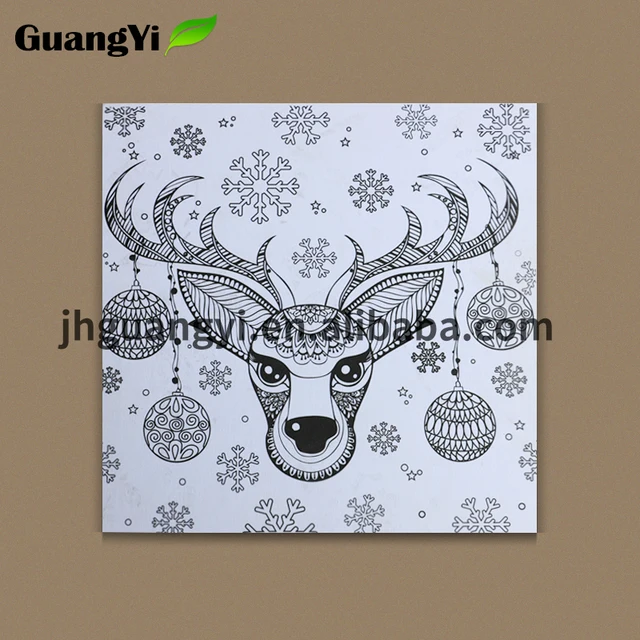 wholesale blank customize canvas unpainted colouring pictures