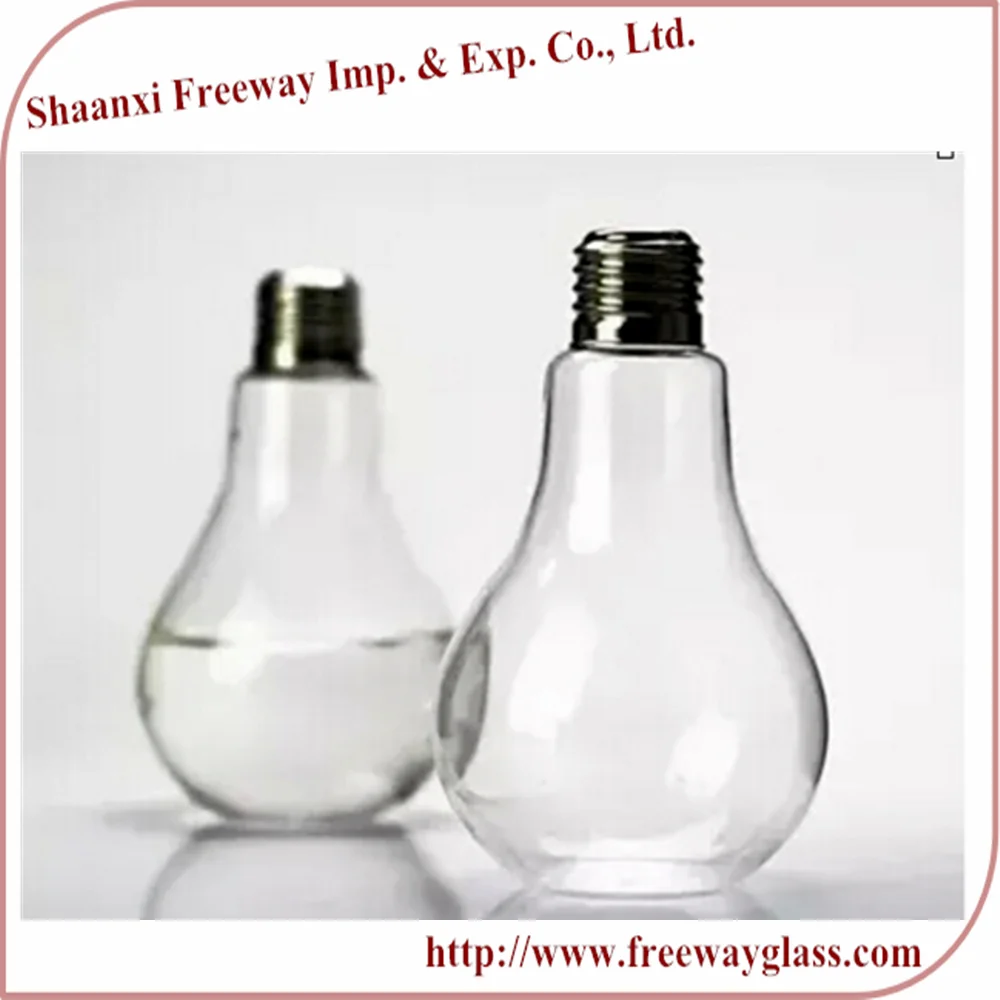 100ml Light Bulb Shaped Glass Bottle Storage Jar With Screw Cap Buy