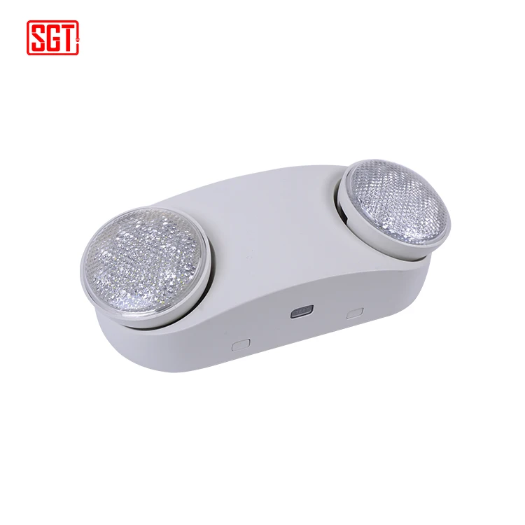 UL listed Battery backup small led emergency light with two round heads