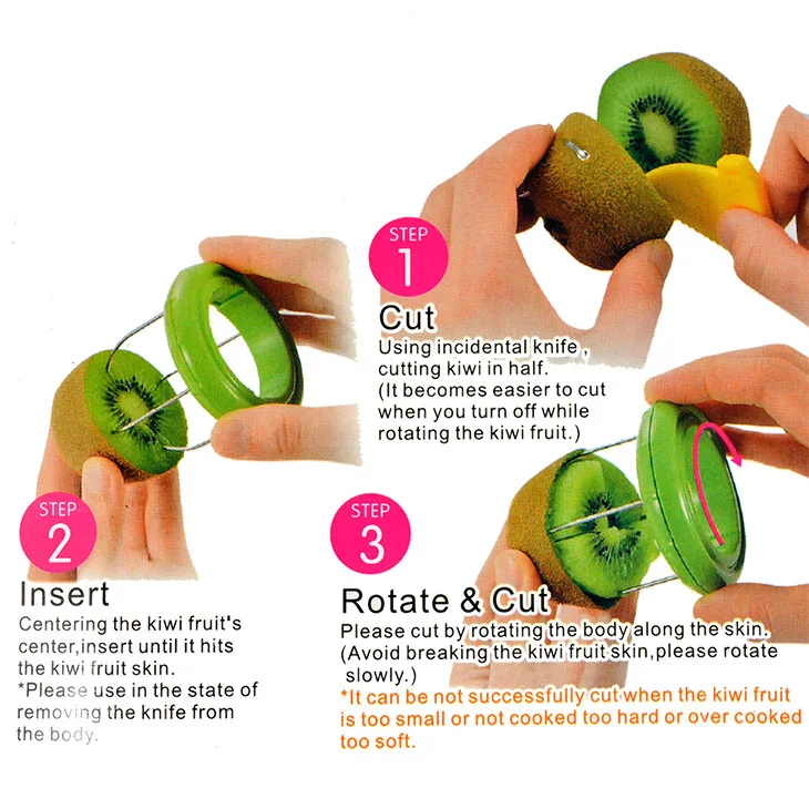 Multi function fruit cutter portable dragon fruit kiwi cutter high quality kiwi knives