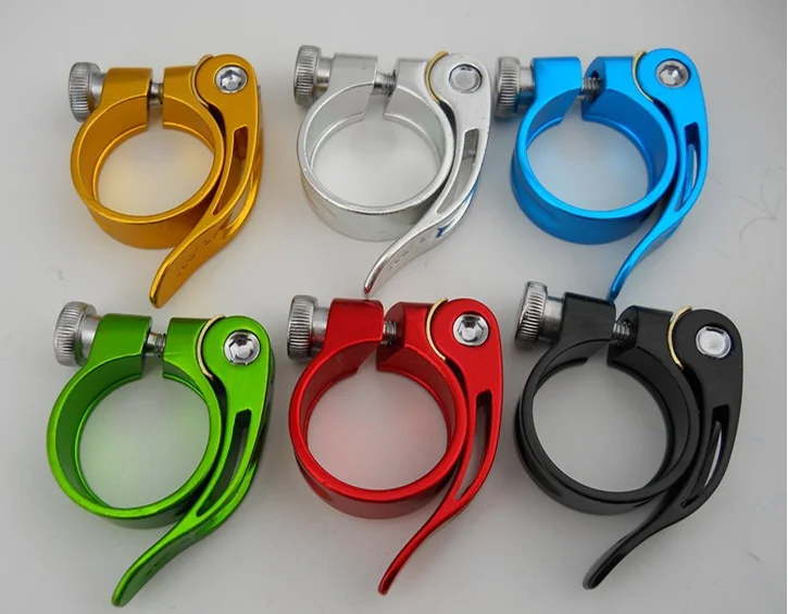 31.8 34.9mm Alloy Material Bicycle Saddle Clamp With Quick Release 