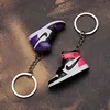 Drop shipping mini pvc high quality air force 1 sneaker air jordan keychain keychains 3d
