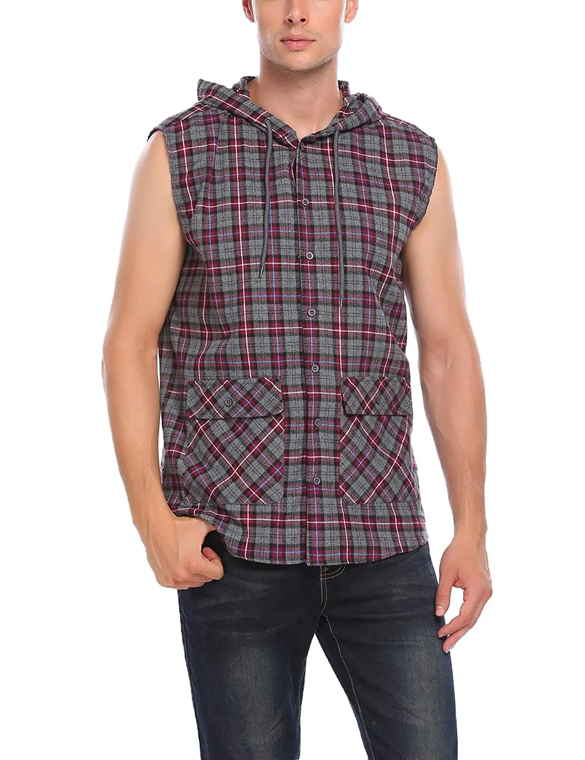 sleeveless hoodie mens for summer