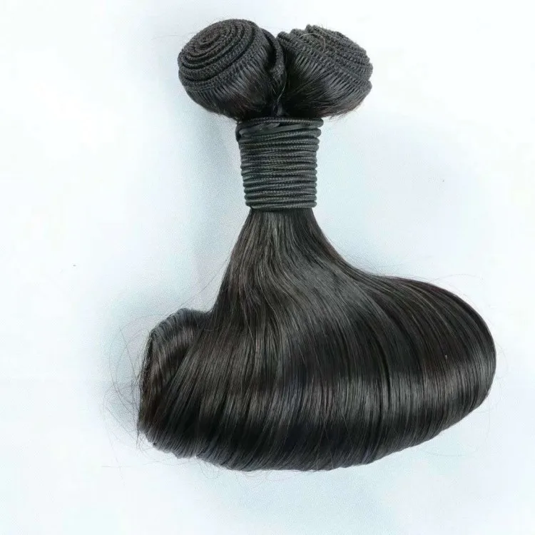 10A grade funmi hair bundles and double drawn hair weft aunty funmi hair curl with factory price