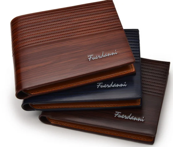 2019 Amazon Горячая продажа PU кожаный мужской кошелек, таможенный кожаный RFID кошелек для мужчин