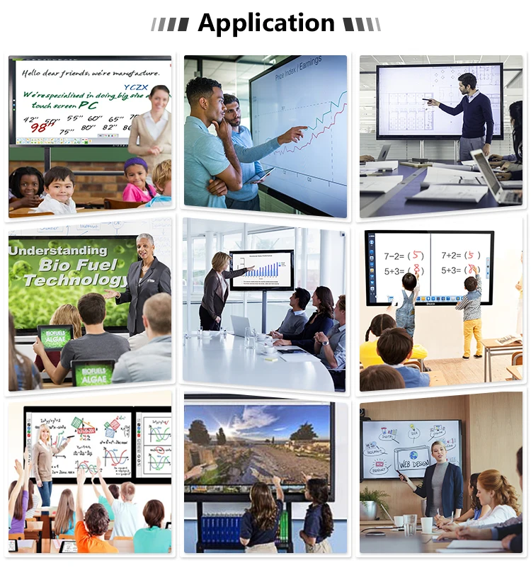 Touch screen portable interactive whiteboard computer