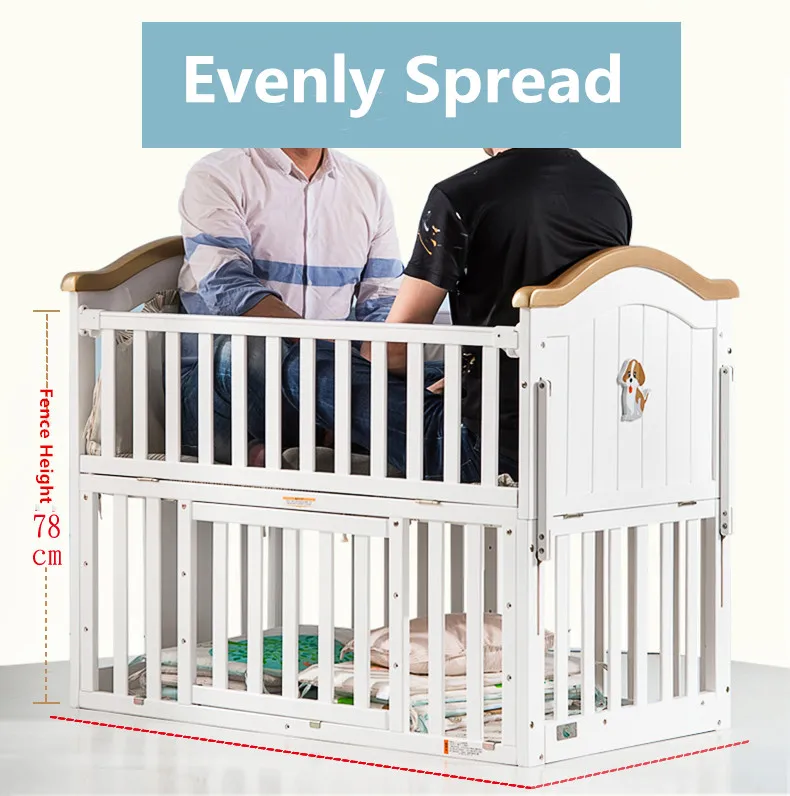 Beautiful Cot Gentle Rocking Convertible Baby Bed/baby Cot Bed/ Baby