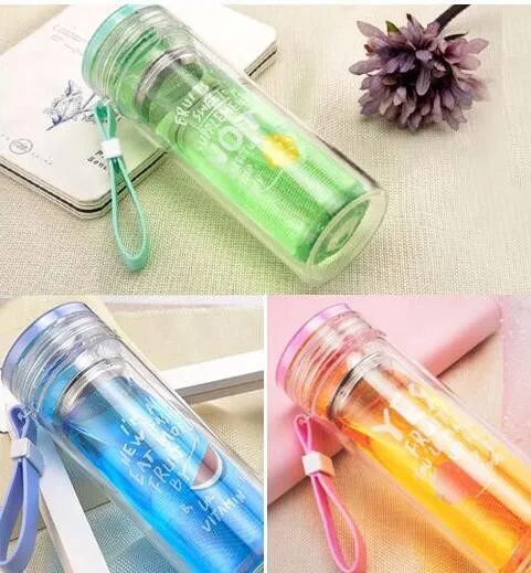 Glass Drinking Bottle With Tea Infuser