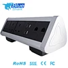 UK power Triangle tabletop socket with USB charger / Multimedia bar back socket for table top without drill hole