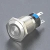flat round led push button micro switch 16 mm latching