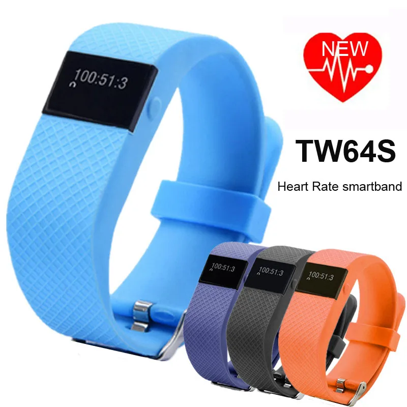 TW64S Heart Rate Monitor SmartBand TW64 Updated Plus Measure Smart Band Sport Smart Wristband Health Fitness Tracker
