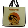 Nylon Foldable Reusable Folding Textile Wheel Plastic Paper Ribbon Keychain Website Shopping Bag