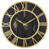 Farmhouse Metal & Solid Wood Noiseless Antique Wall Clock