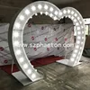 Free standing large heart shape arch, giant wedding decoration led low voltage marquee letters