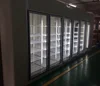 Convenient store glass door walk in display cooler commercial upright refrigerators with swing door