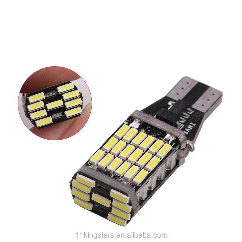 T10 T15 w5w W16W Canbus T15 4014 45SMD w5w LED canbus Error free auto car led lamp canbus led light