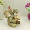 Birthday elephant christmas elephant with cake for birthday gifts item trinket box