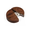 Custom Engraved Wooden USB 3.0 Flash Drive Round USB Stick Logo OEM
