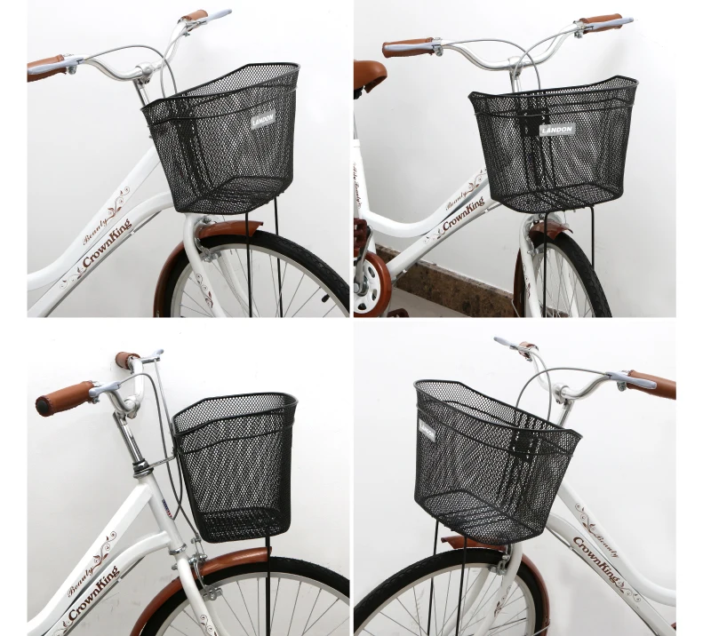 Landon Good Quality Bicycle Basket Steel Bike Front Basket Buy Steel