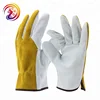 Regular quality cow split construction leather glove for working