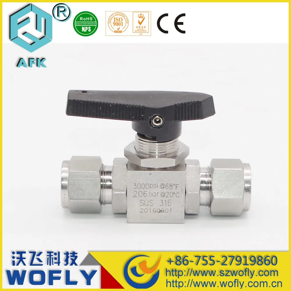 2way 3000psi 1/4" Stainless Steel High Pressure Ball Valve Buy
