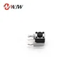 black button 6x6mm 4.8mm height small bracket four pilots tact switch