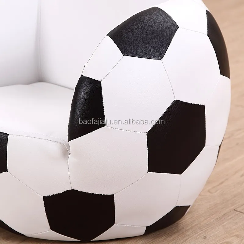 Classic football shape children's sofa 2-piece set children's bedroom kid chair