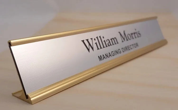 Engraved Plaque,Director's Desk Nameplate With Personalized Inserted ...