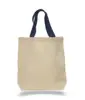 Best quality cotton canvas tote bag with colorful handle