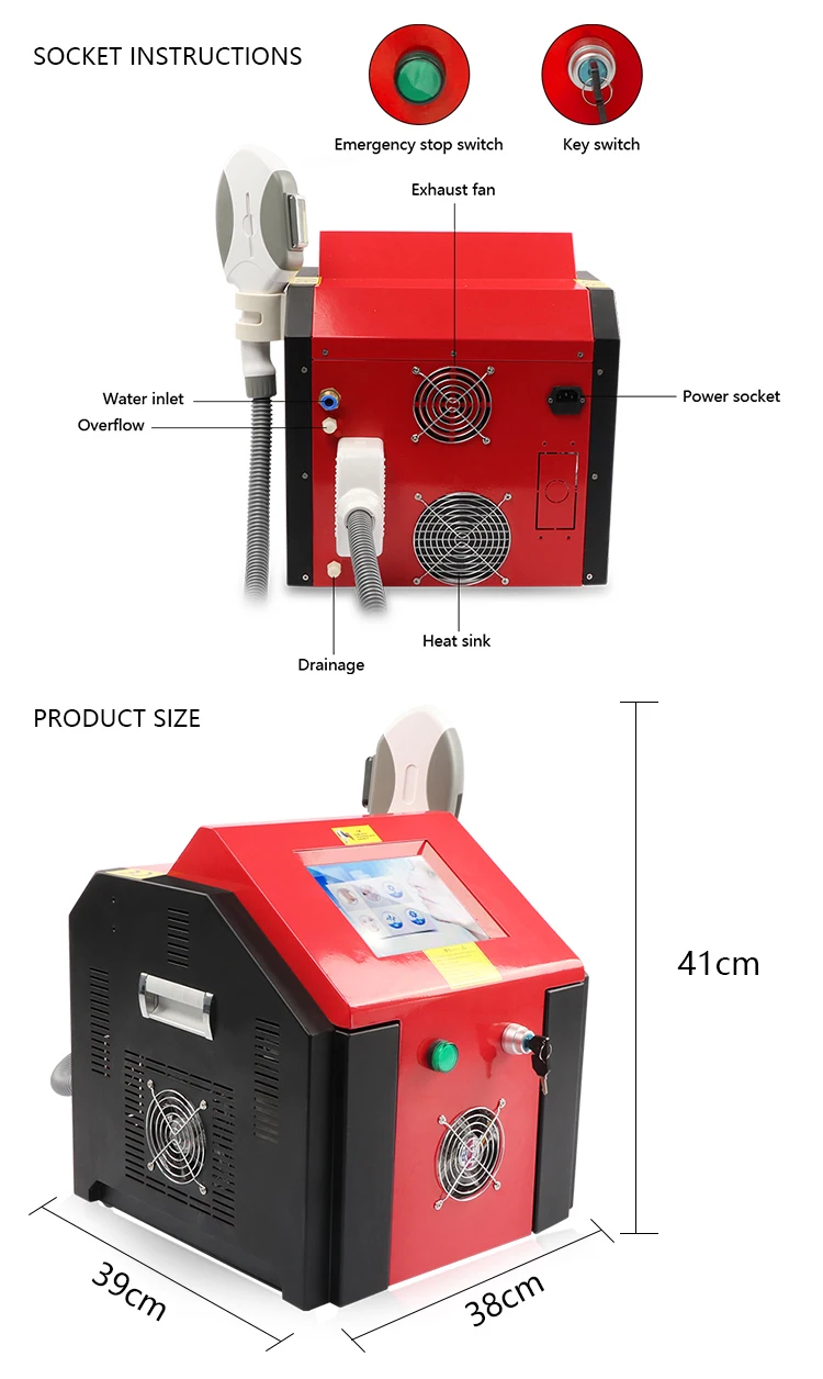 Useful Small Pain Free Effective IPL 360 OPT Hair Removal Machine