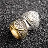 Customized Vintage Norse Ording Logo Ring For Men Hipster Logo rings men's stylish ring accessories