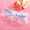 A06G28 Elegant blue bridal wedding garter