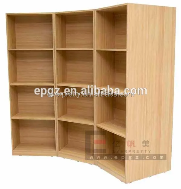 Commercial Bookshelves Library Bookcase,Wooden Library Bookshelf,Wall