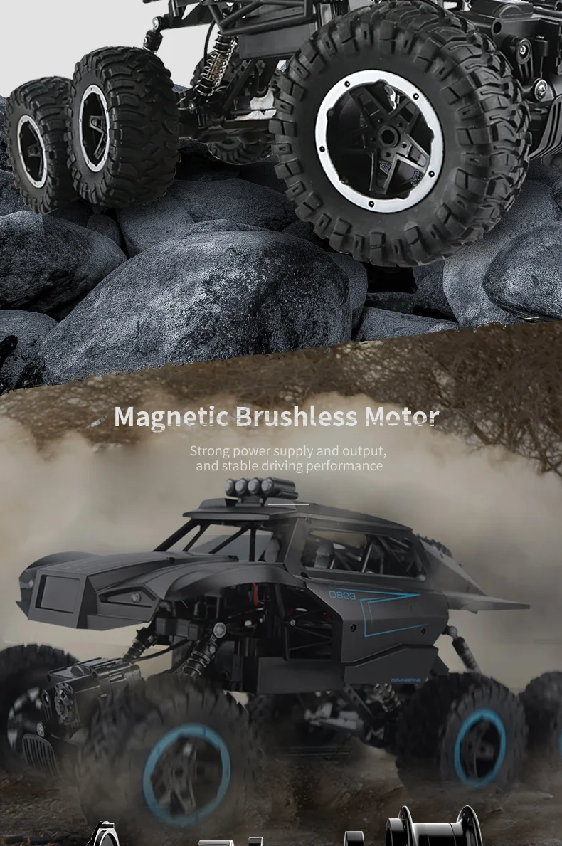 New Arrival JJRC MAX Q51 Off-road RC Car Q51A/Q51B /Q51C/Q51D 1: 12 6WD Drive Remote Control Truck High and Low Speed