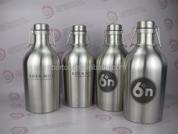 etching of single wall swing top growler
