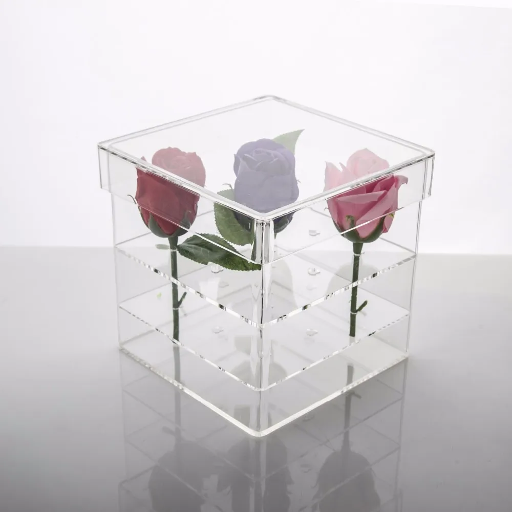 Clear Flower Display Case Wholesale Acrylic Flower Box Rose Box Buy