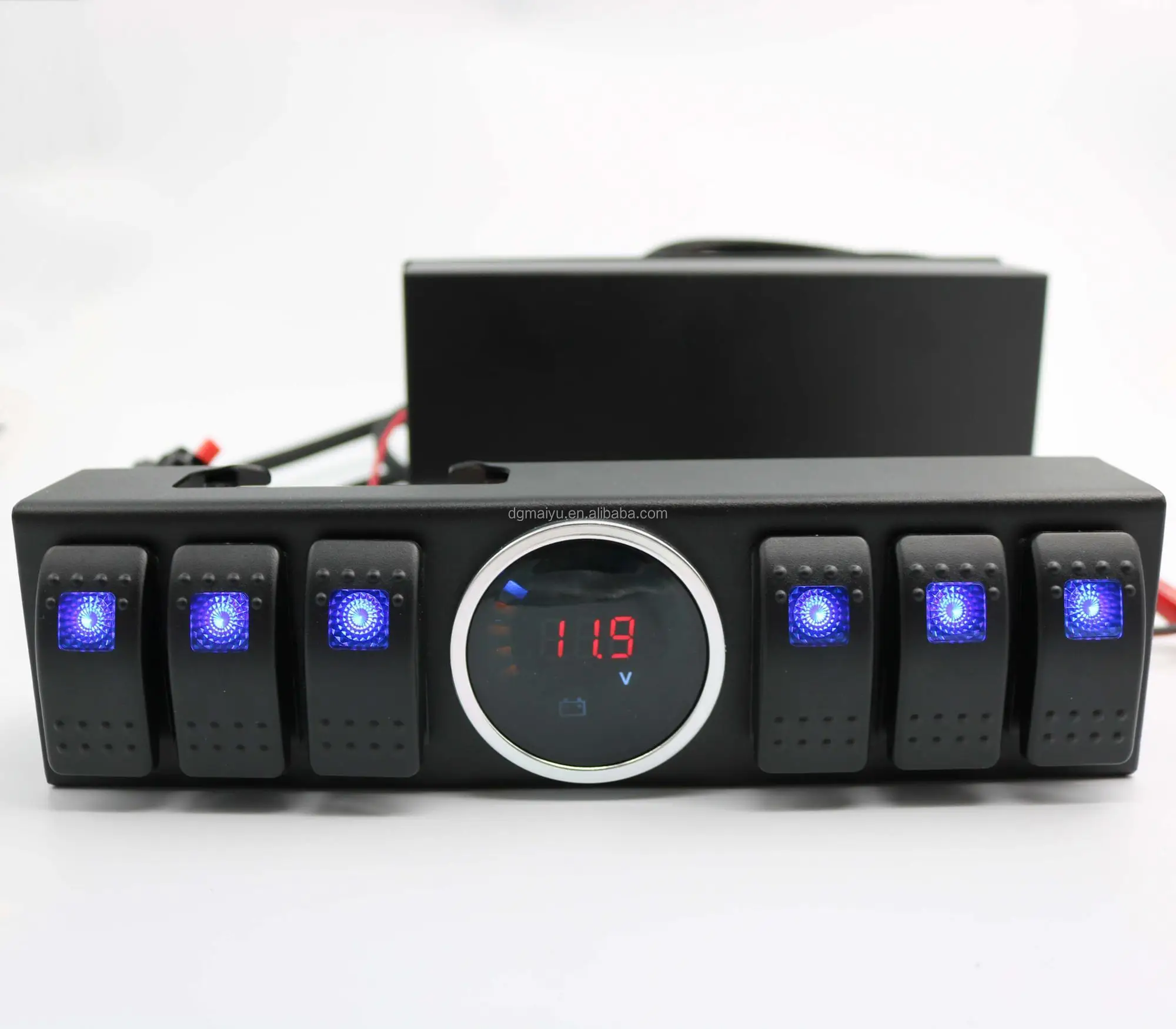 Dc 12v/24v 6 Gang Led Switch Panel Slim Touch Control Switch Panel For