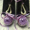 Japan factory price high quality preserved rose flower key chain