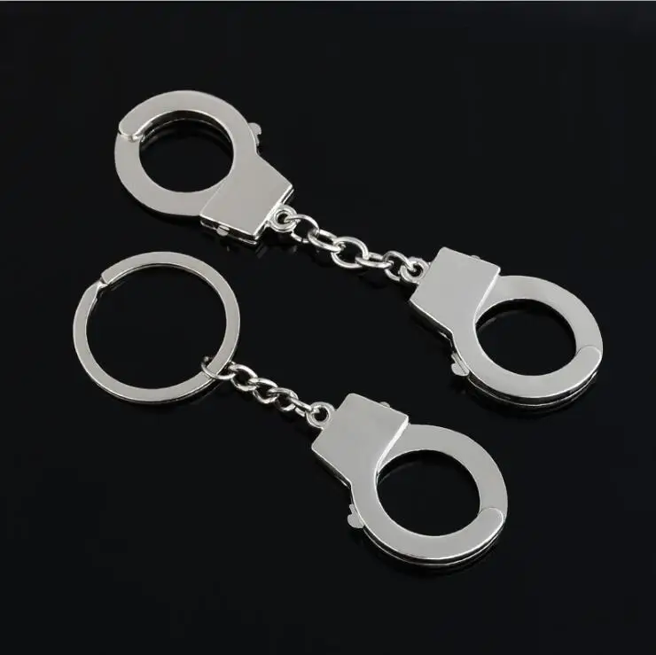 Creative Boys Handcuff Keychain Metal Mini Handcuffs Keychain Fashion ...