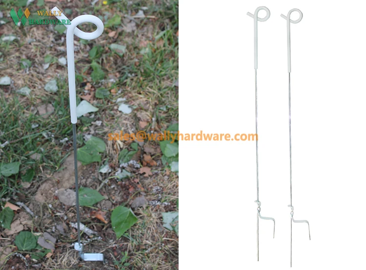 Electric fence tread-in post rod insulator for cattle and goat