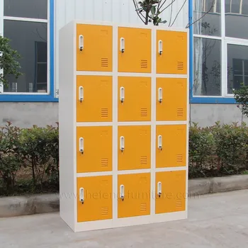 Knock Down High School Lockers Factory Tall Storage Cabinets With