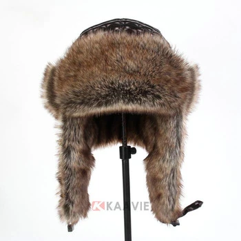 real fur aviator hat