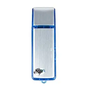 SPWSL 8G USB Pen Digital Audio Voice Recorder 70 Hours recording Silver/blue Color