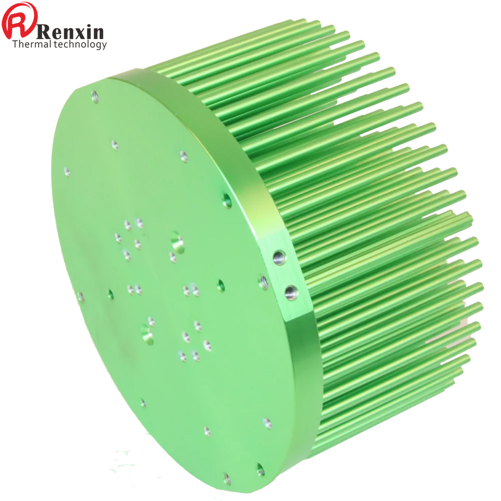 New technology custom copper pin fin heatsink for 65 watt citizen clu048.