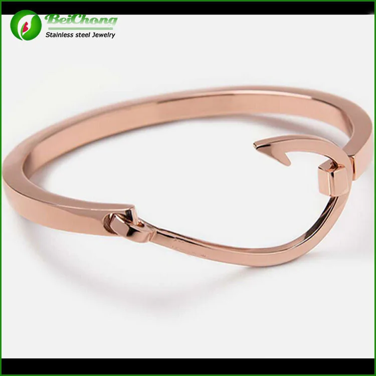 Beichong Brand Wholes3 0164 Fashion Women Rose Gold Stainless Beichong Brand Wholes3 0164 Fashion Women Rose Gold Stainless Steel Bangles Jewelry 18k